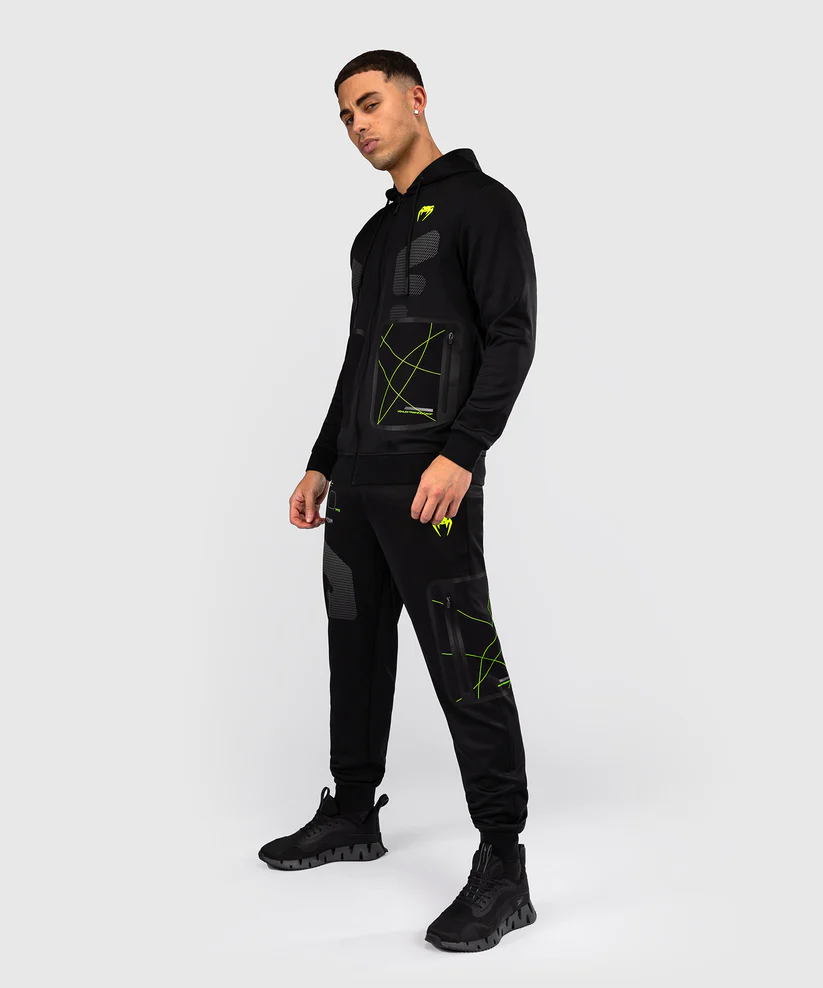 VENUM: TRAINING CAMP 4.0 FULL ZIP HOODIE - BLACK/NEON GREEN