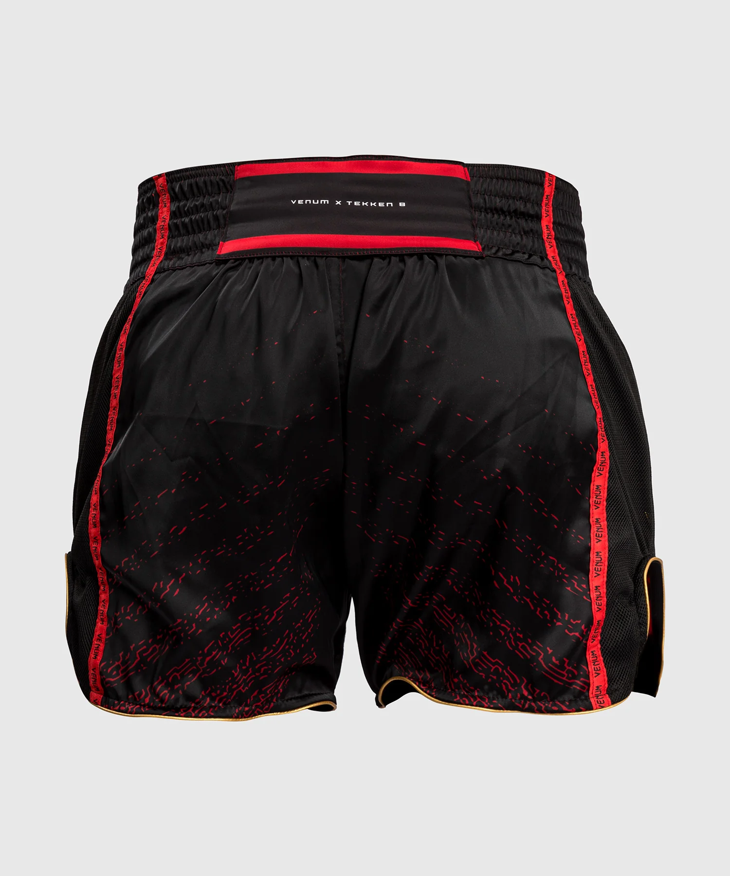 VENUM: x TEKKEN 8 - MARSHALL LAW MUAY THAI SHORTS - BLACK/RED/GOLD