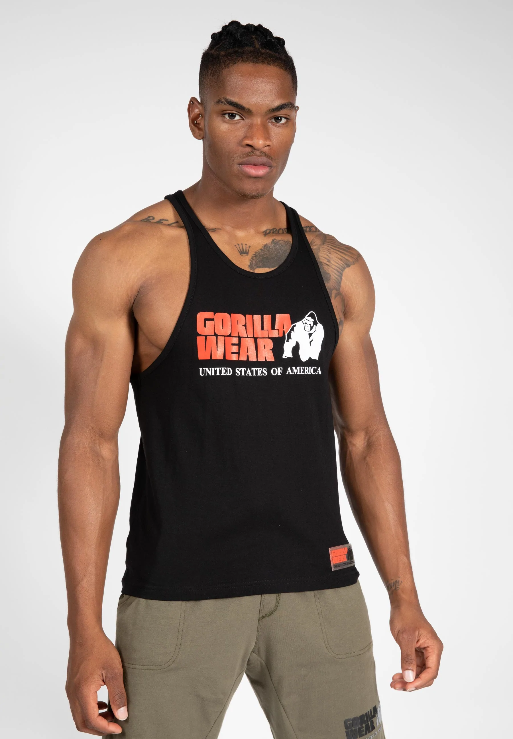 Gorilla Wear Classic Work Out Top Bodybuilding Rag Top Sportswear T-Shirt  Gym