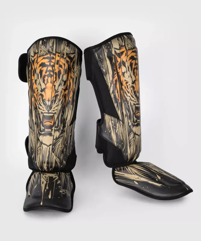 VENUM: TIGER SHIN GUARDS - BLACK/NEON ORANGE