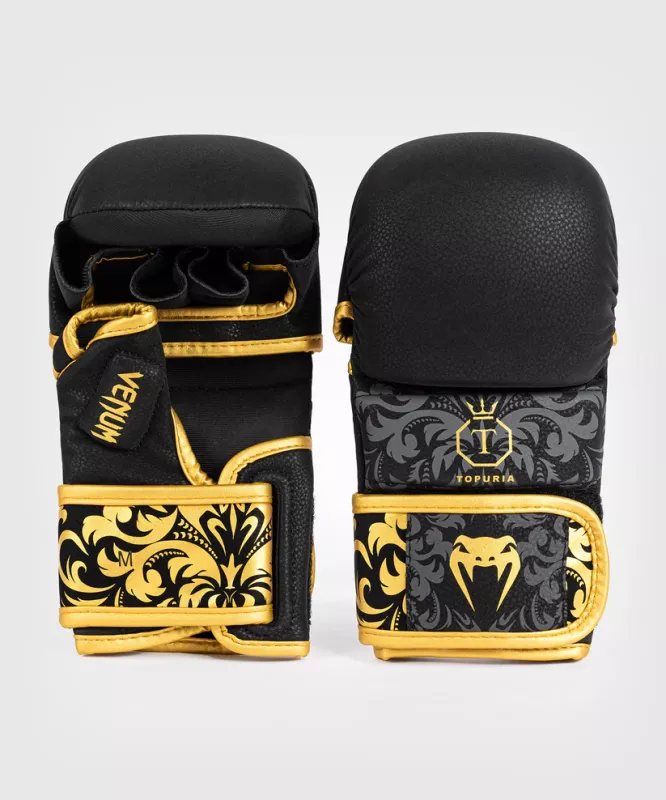 VENUM: x ILIA TOPURIA UNMATCHED MMA SPARRING HANDSKAR - SVART/GULD