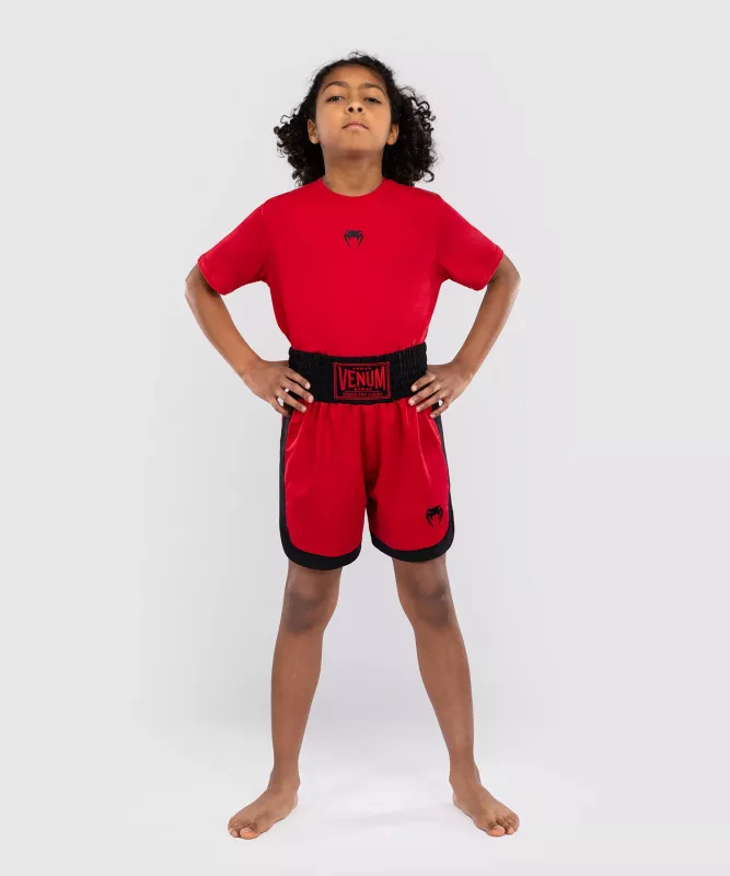 VENUM: CLASSIC KIDS BOXING SHORTS - RÖD - 8 ÅR