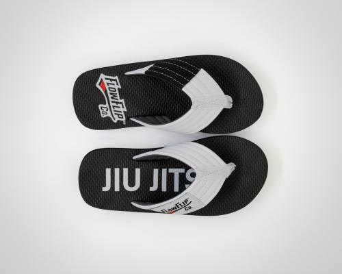 FLOWFLIP: JIU JITSU VIT BÄLTE FLIP FLOPS