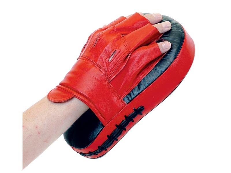 PHOENIX: FOCUS MITTS I LEATHER 1 PAIR - BLACK/RED