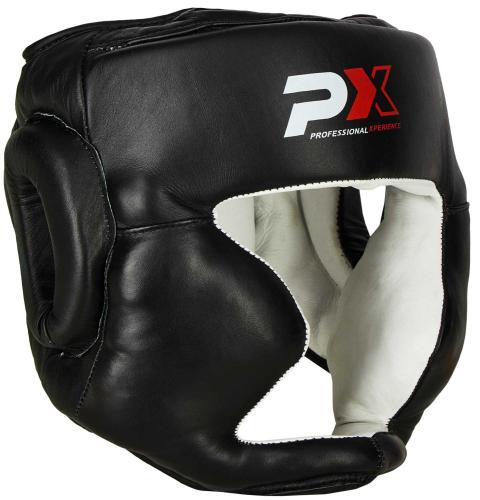 PHOENIX: HEAD GUARD LEATHER - BLACK