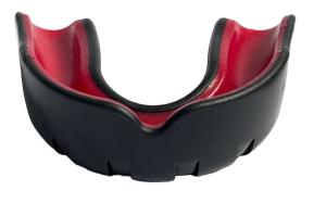 PHOENIX: DOUBLE DENSITY MOUTHGUARD FOR KIDS - BLACK/RED