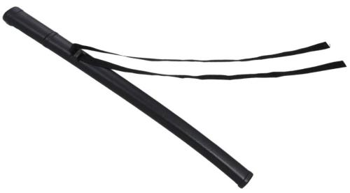 PHOENIX: PLASTIC SCABBARD SAYA BLACK WITH BAND FOR SHOTO