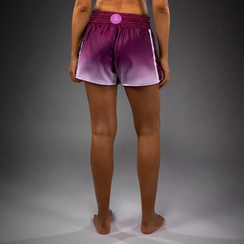 VENUM: IRIS MUAY THAI SHORTS - PLUM / WHITE