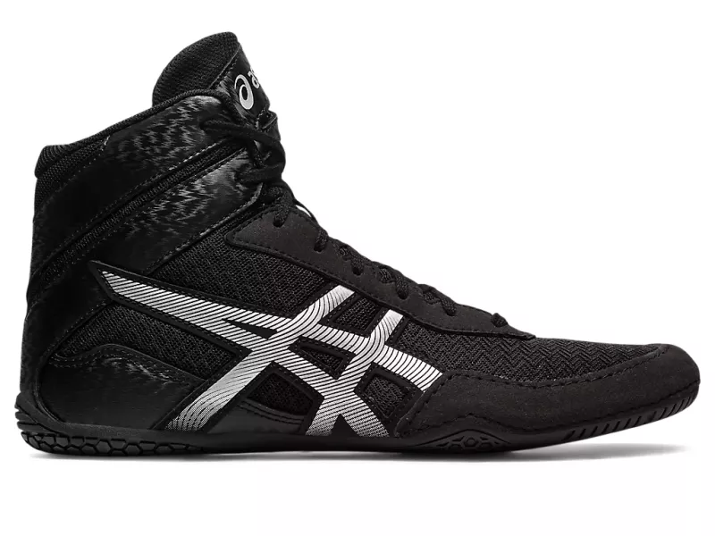 ASICS: MATCONTROL 3 WRESTLING SHOES - BLACK/SILVER