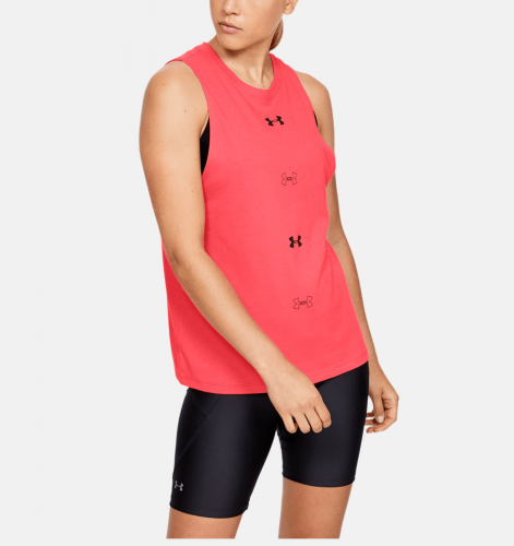 UNDER ARMOUR: GRAPHIC MUSCLE TANK - RUSH RED