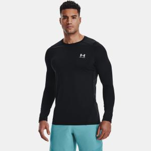 UNDER ARMOUR: HG ARMOUR FITTED LONGSLEEVE - BLACK