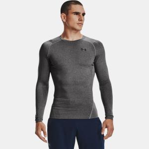 UNDER ARMOUR: HG ARMOUR COMP LÅNGÄRMAD - CARBON GRÅ