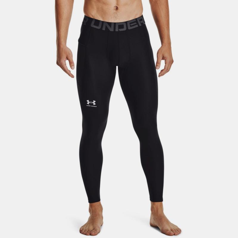 UNDER ARMOUR: HEATGEAR ARMOUR LEGGINGS - SVART