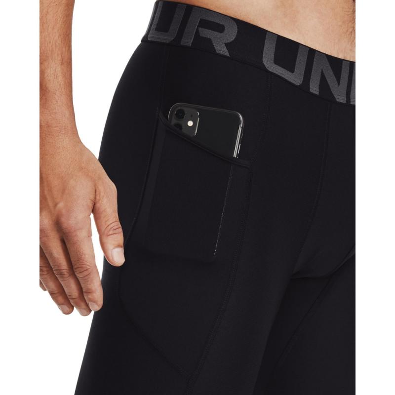 UNDER ARMOUR: HEATGEAR ARMOUR LEGGINGS - SVART