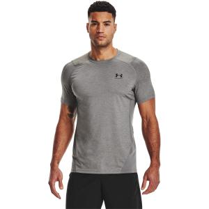 UNDER ARMOUR: HEATGEAR ARMOUR FITTED TRÖJA - GRÅ