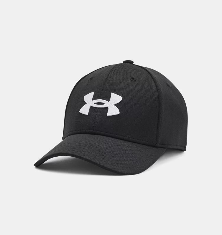 UNDER ARMOR: BLITZING STRETCH CAP - BLACK/WHITE