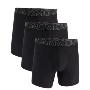 UNDER ARMOUR: PERFORMANCE TECH 6" BOXER BRIEFS - BLACK