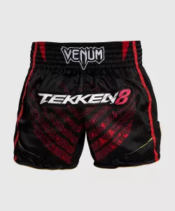 VENUM: x TEKKEN 8 - MARSHALL LAW MUAY THAI SHORTS - SVART/RÖD/GULD