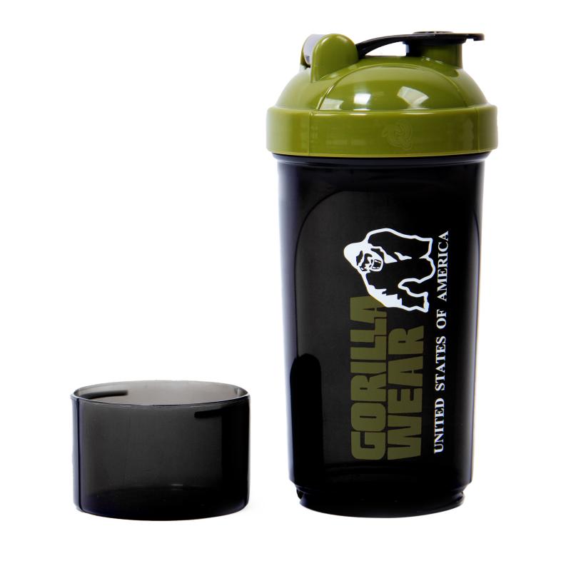 GORILLA WEAR: SHAKER COMPACT 500ml - SVART/GRÖN