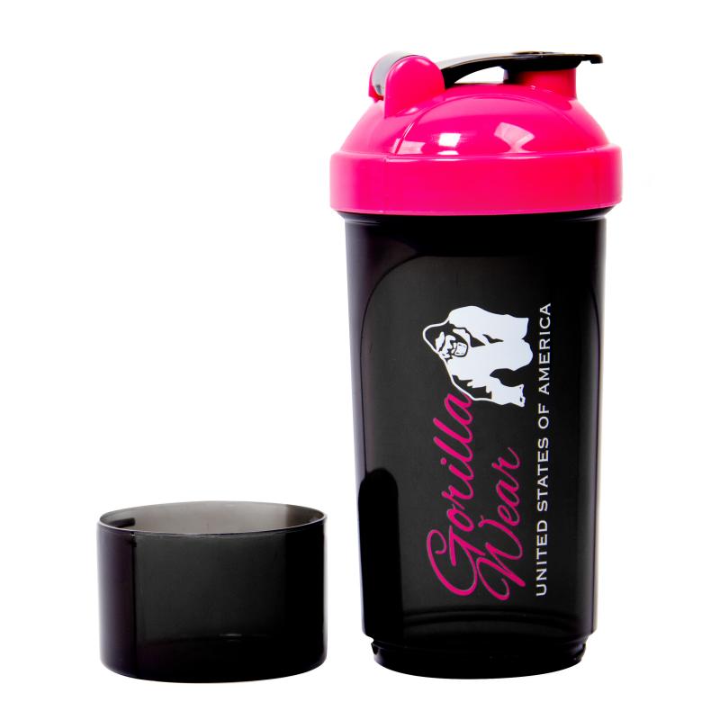 GORILLA WEAR: SHAKER COMPACT 500ml - SVART/ROSA