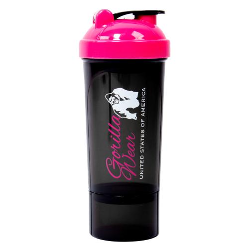 GORILLA WEAR: SHAKER COMPACT 500ml - SVART/ROSA