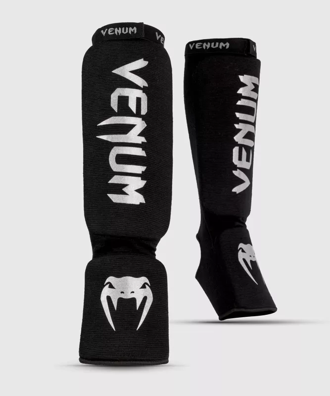 VENUM: KONTACT SHIN GUARDS - BLACK/SILVER