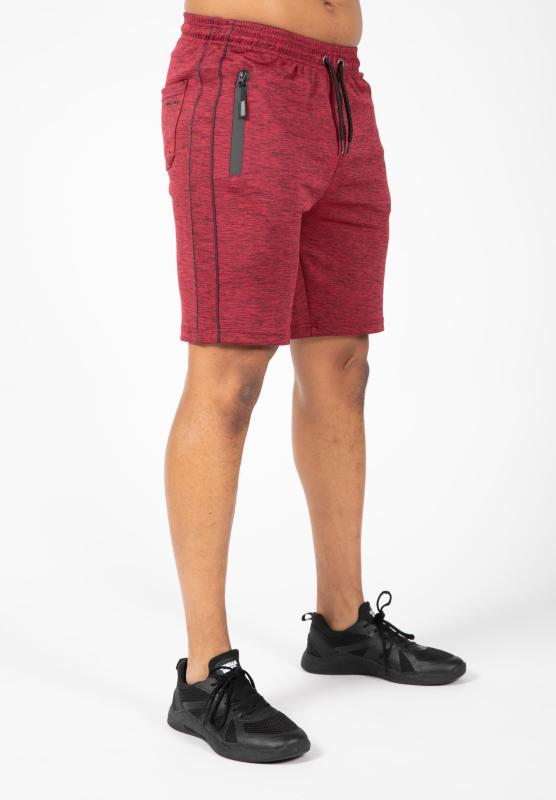 GORILLA WEAR: WENDEN TRACK SHORTS - BURGUNDYRÖD