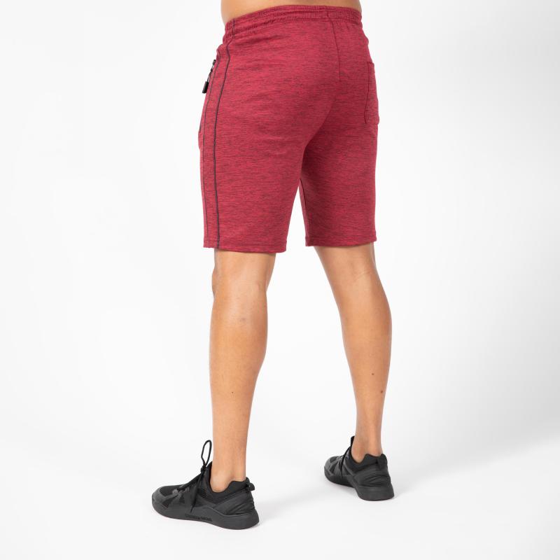 GORILLA WEAR: WENDEN TRACK SHORTS - BURGUNDYRÖD