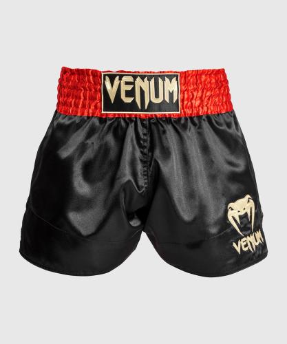 VENUM CLASSIC MUAY THAÏ SHORTS - RÖD/SVART/GULD