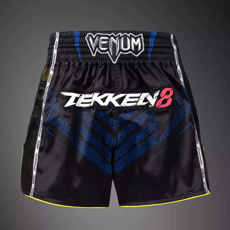 VENUM: X TEKKEN 8 MUAY THAI SHORTS - KING - SVART/GUL