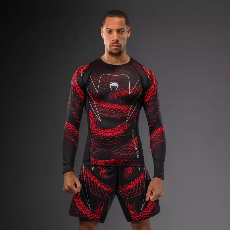 VENUM: MATUPA LONG SLEEVE RASHGUARD - SVART/GRÅ/GULD