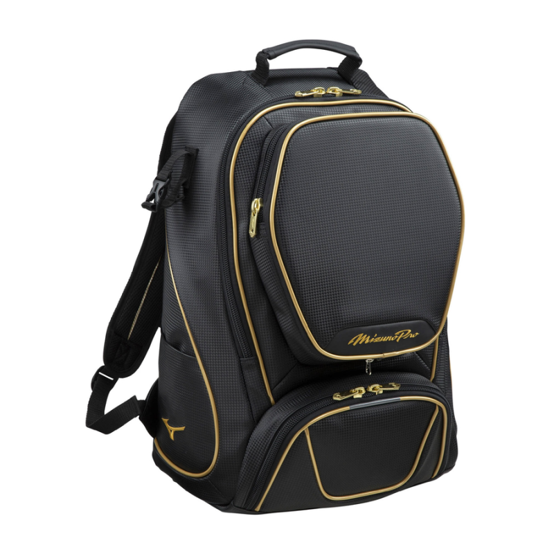 MIZUNO: PRO RYGGSÄCK - SVART/GULD