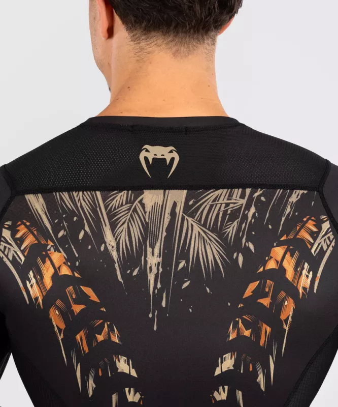 VENUM: TIGER LÅNGÄRMAD RASHGUARD -SVART/NEON ORANGE