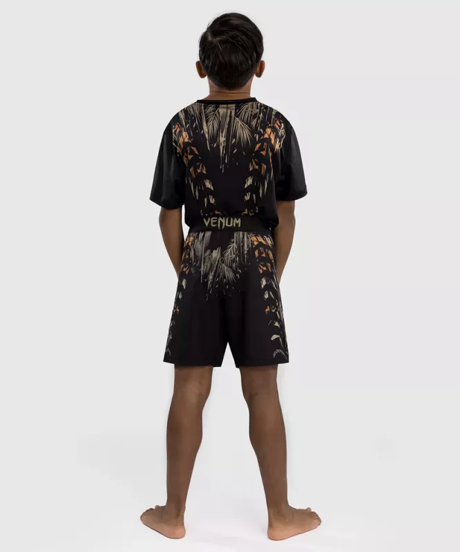 VENUM: TIGER KIDS FIGHT SHORTS - SVART/NEON ORANGE