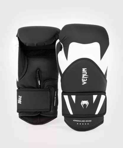 VENUM: CHALLENGER 4.0 BOXING GLOVES - BLACK/WHITE