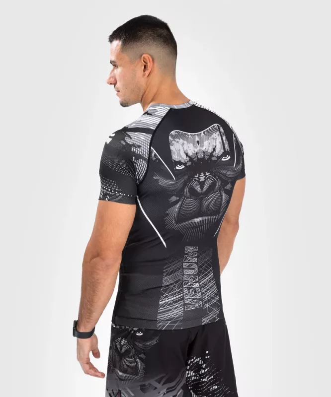 VENUM: GORILLA JUNGLE RASHGUARD KORTÄRMAD - SVART/VIT
