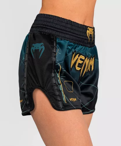 VENUM: TACTICAL XT WOMEN'S MUAY THAI SHORTS - SVART/SKOGSGRÖN