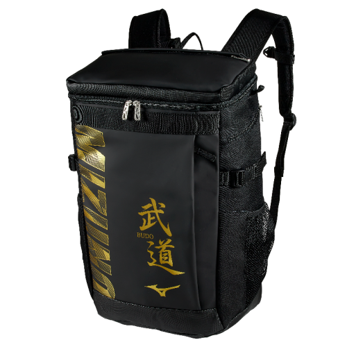 MIZUNO: BUDO RYGGSÄCK - SVART/GULD