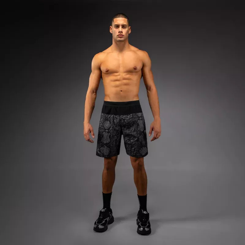VENUM: G-FIT SCALES TRAINING SHORTS - CHARCOAL / BLACK / GREY