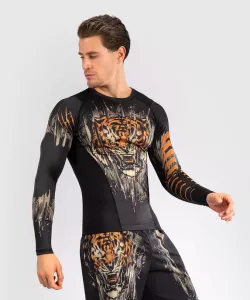 VENUM: TIGER LÅNGÄRMAD RASHGUARD -SVART/NEON ORANGE