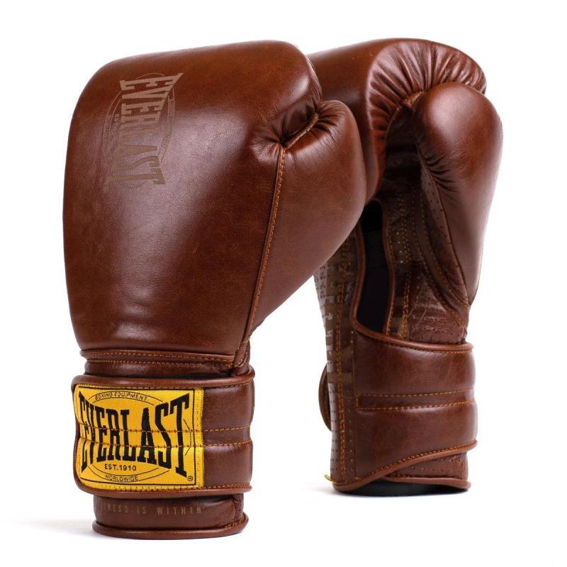 EVERLAST: 1910 HOOK & LOOP BOXNINGSHANDSKAR I BRUNT SKINN