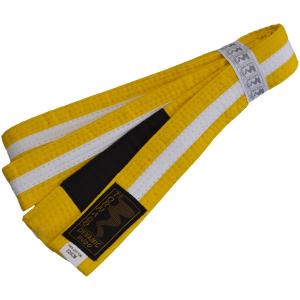 PHOENIX: KIDS BJJ BELT - YELLOW/WHITE