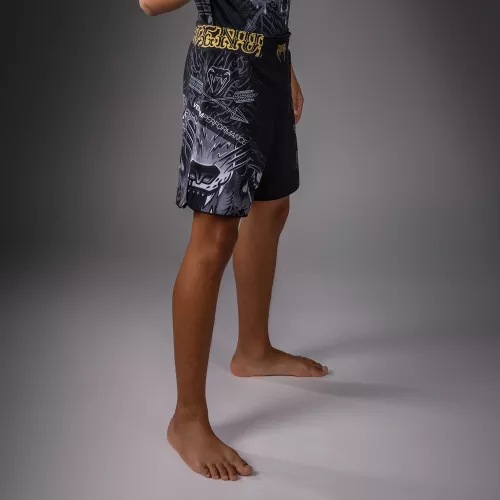 VENUM: WOLF ATAK KIDS FIGHTSHORTS - SVART/GRÅ