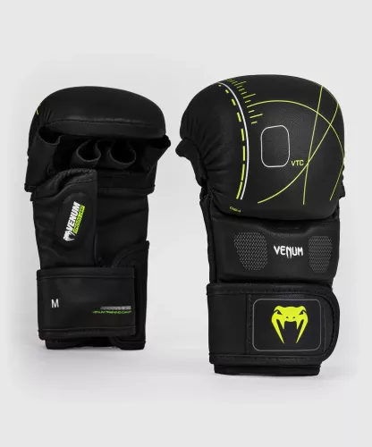 VENUM: TRAINING CAMP 4.0 MMA SPARRING GLOVES - BLACK/NEON GREEN