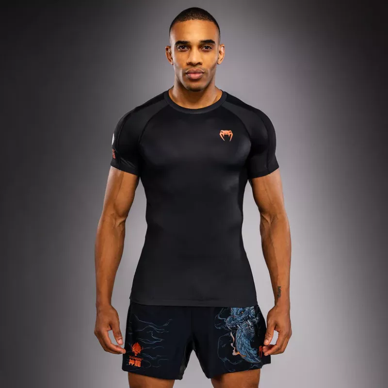 VENUM: THUNDER DRAGON SHORT SLEEVES RASHGUARD - BLACK/GREY/COPPER