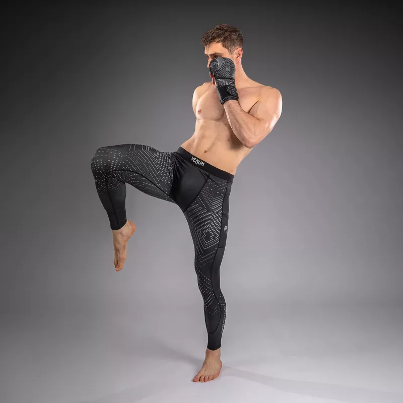 Compression Spats VENUM: MIDNIGHT FURY SPATS - BLACK/GREY/SILVER