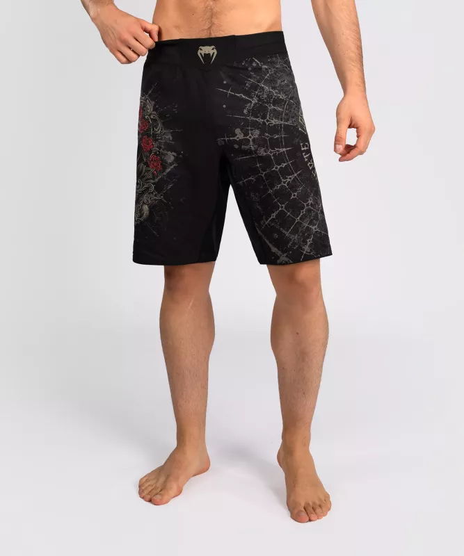 VENUM: SANTA MUERTE 5.0 MEN'S FIGHT SHORTS - DEEP BLACK/GOLD