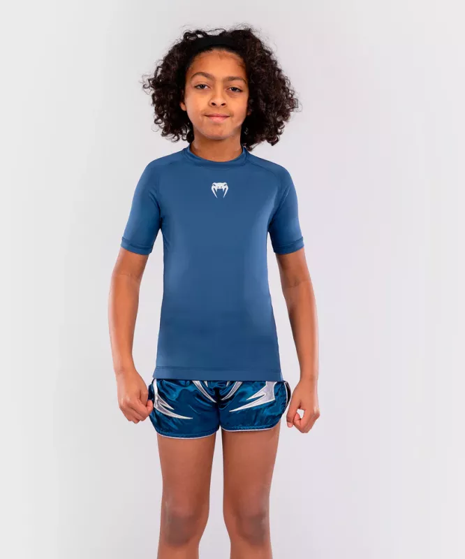 VENUM: CONTENDER KIDS RASHGUARD SHORT SLEEVES - ROYAL BLUE