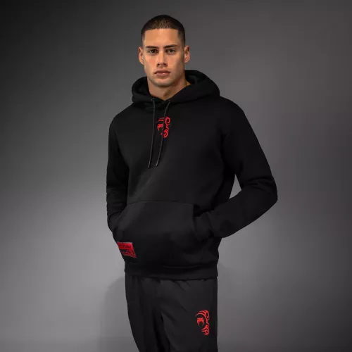 VENUM: x MIKE TYSON TIGER HOODIE - DEEP BLACK/INTENSE RED