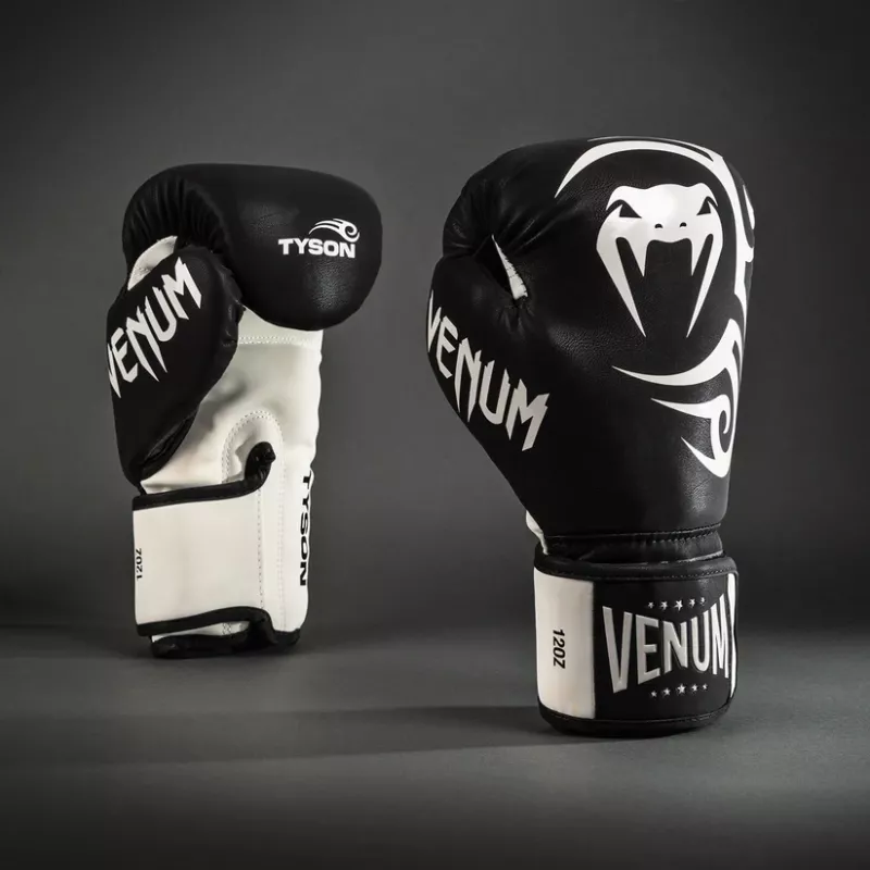 VENUM: MIKE TYSON REPLICA BOXNINGSHANDSKAR - SVART/VIT